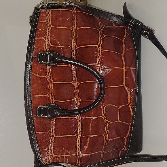 Vintage dooney and burke leather handbag - Picture 6 of 14